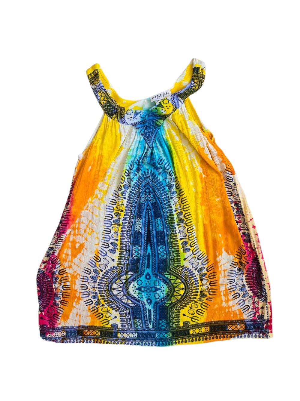 Gauzy Hippie Lightweight Hippie Dress Tie Dye Butterfly Rainbow Beach Women OS